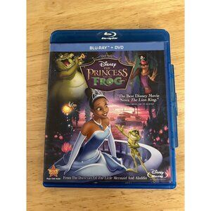 Disney The Princess And The Frog Blu-Ray + DVD 2010 Family Movie Pre-Owned